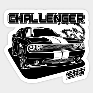 Challenger SRT (Black Print) Sticker